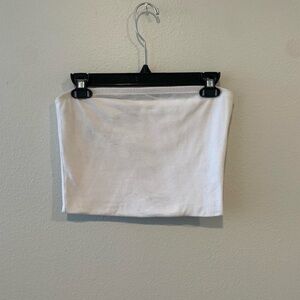 Match White Mini Crop Top for Night Out